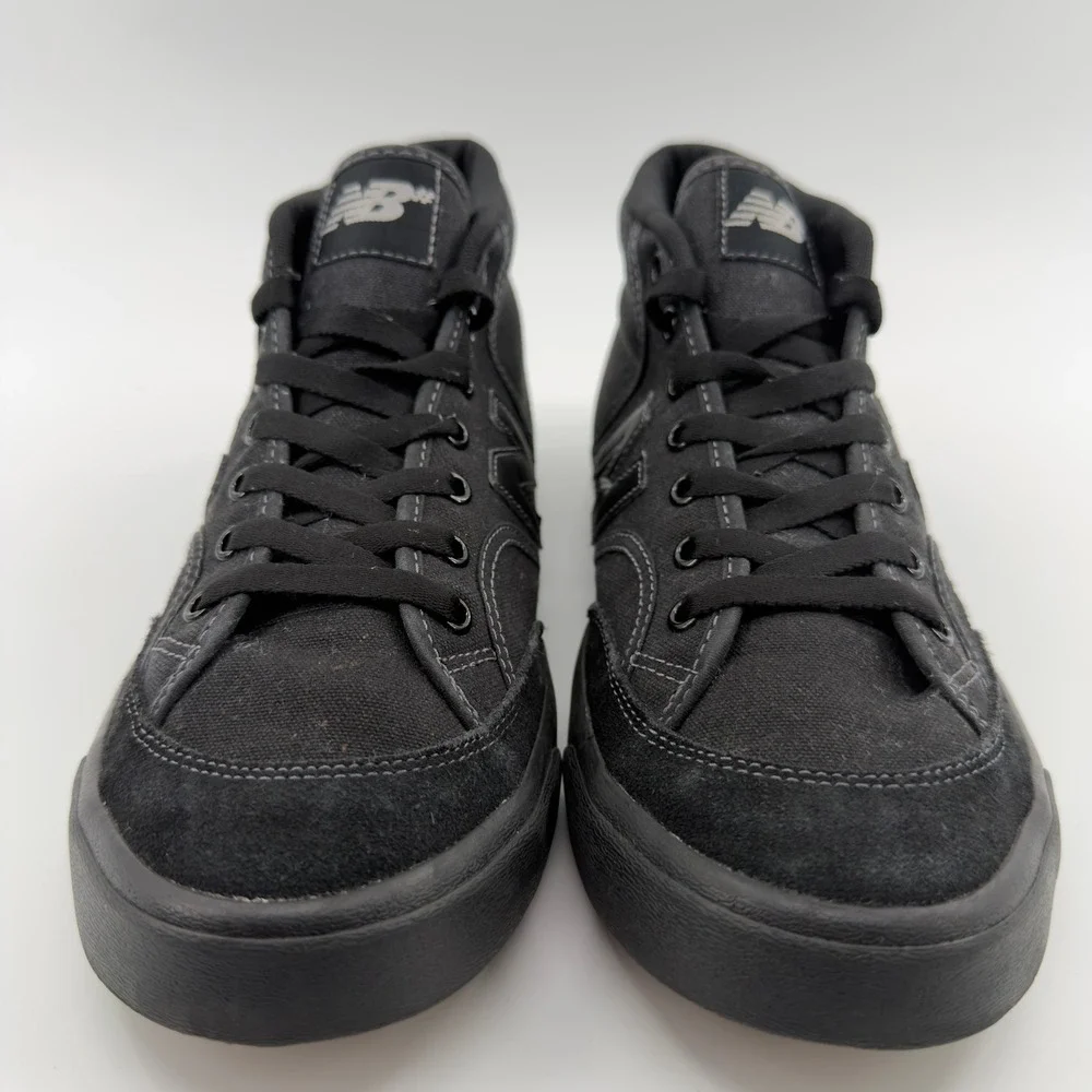 New Balance Numeric 213 Mid Skate Shoes Mens 9 Black Canvas Suede